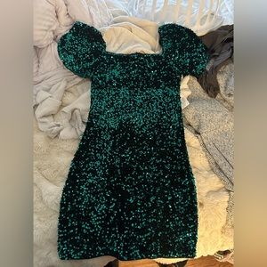 Altered State Green Sequin Dress